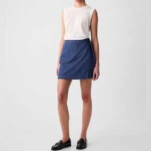 GAP Denim Wrap Mini Skirt, Size 25